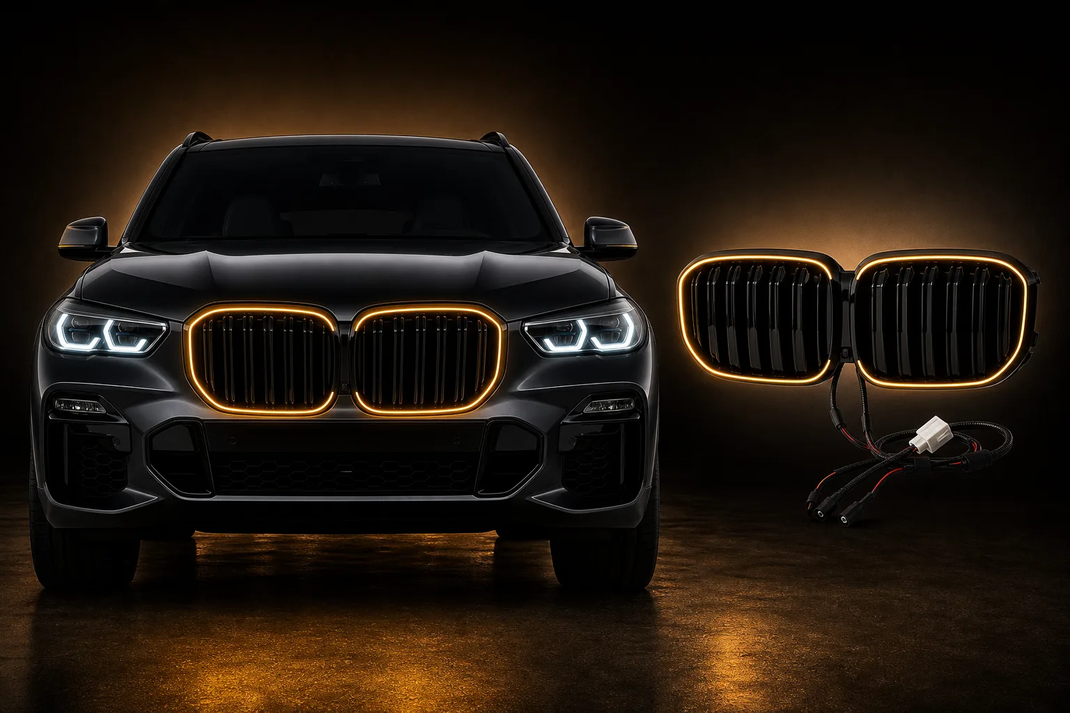 Amber effect render